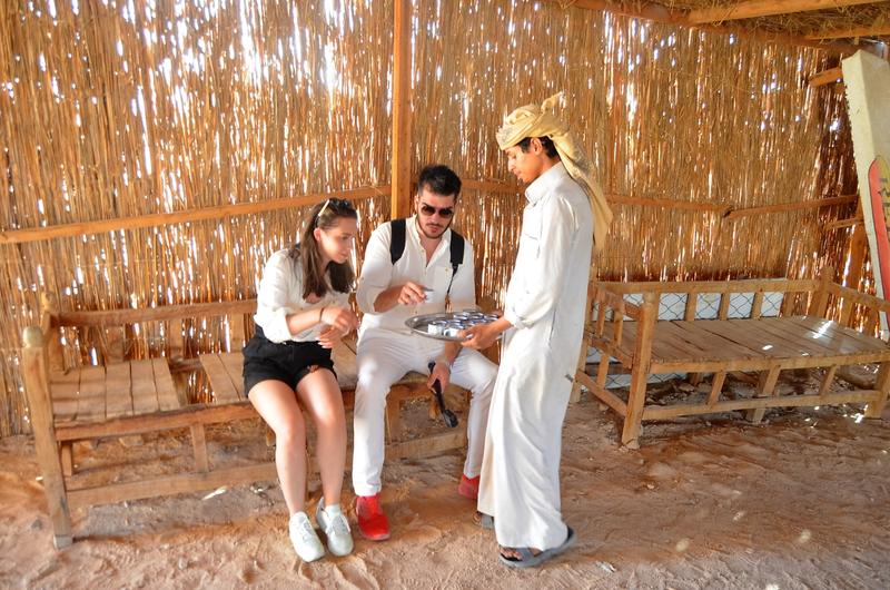 Meeting our Bedouin host