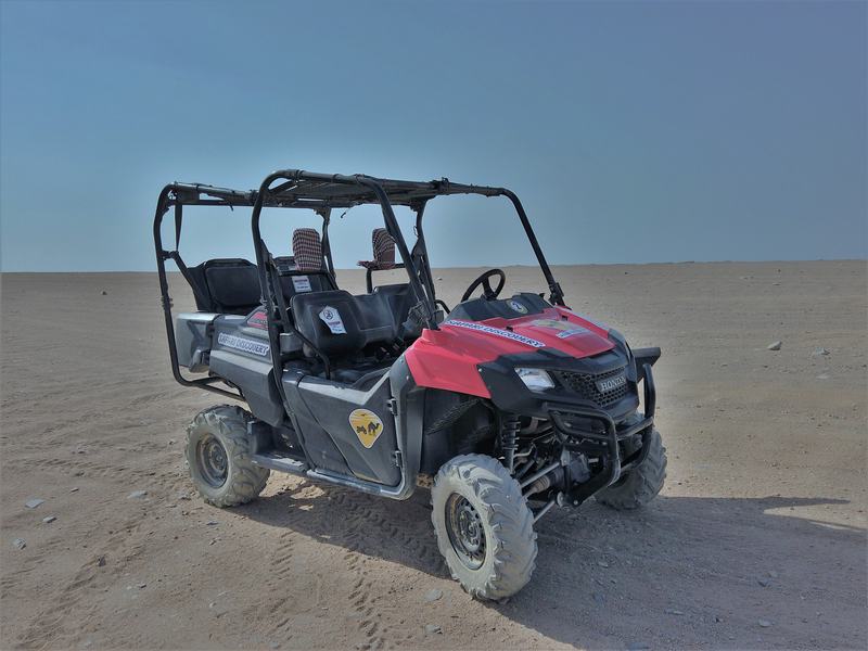 Buggy in the open desert