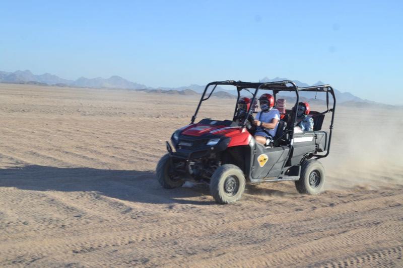 Buggy in the open desert