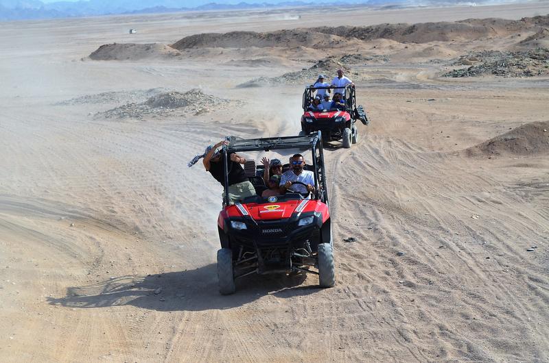 Buggy group in the desert