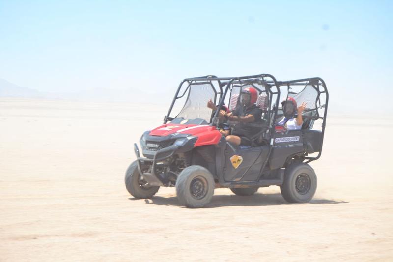 Buggy in the open desert