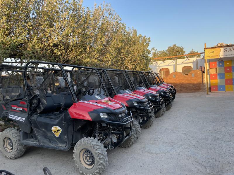 Our buggy fleet at the station