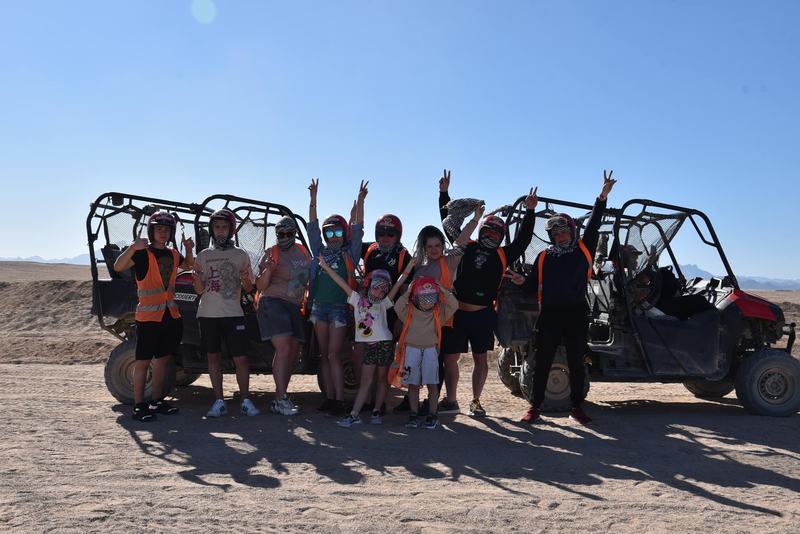 Buggy group in the desert
