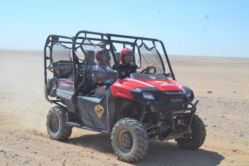 Buggy in the open desert