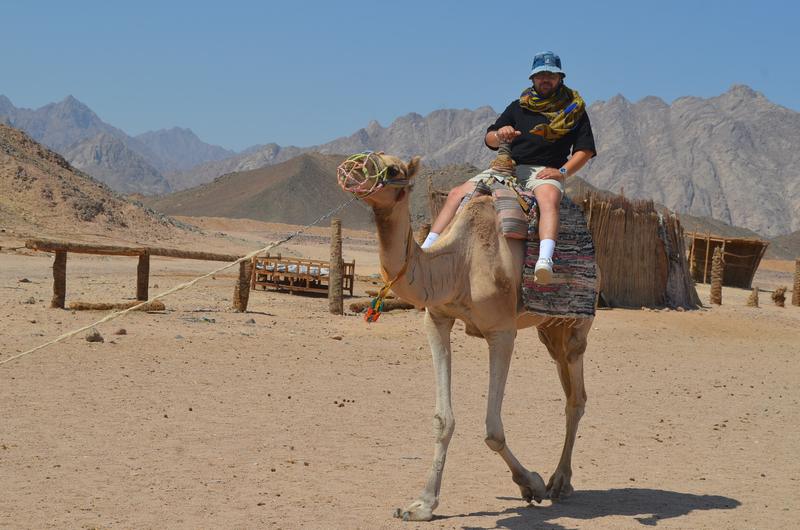 Camel ride with our Bedouin guide