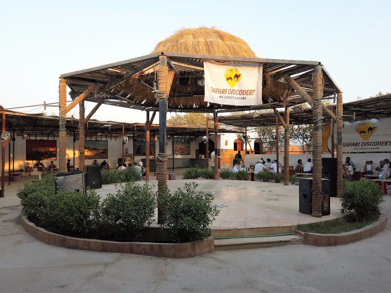 Our Bedouin camp and show stage