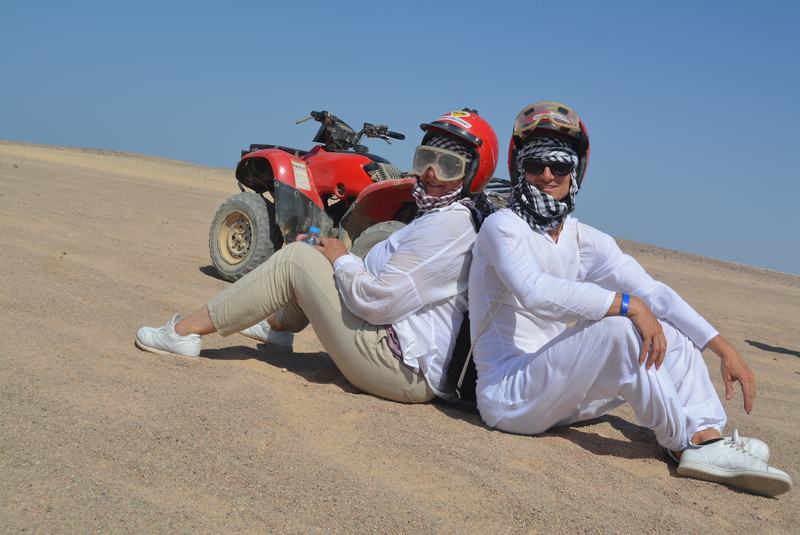 Taking a break in the sand
