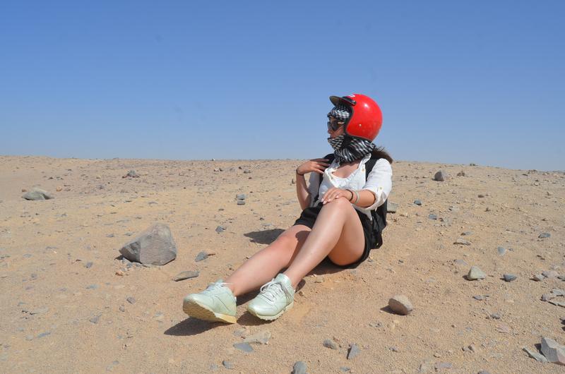 Taking a break in the sand