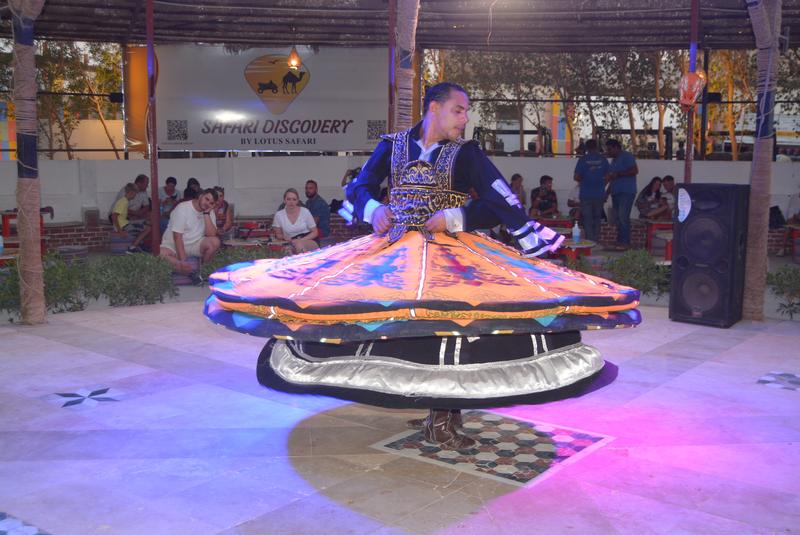 Tanoura dancer on the show stage